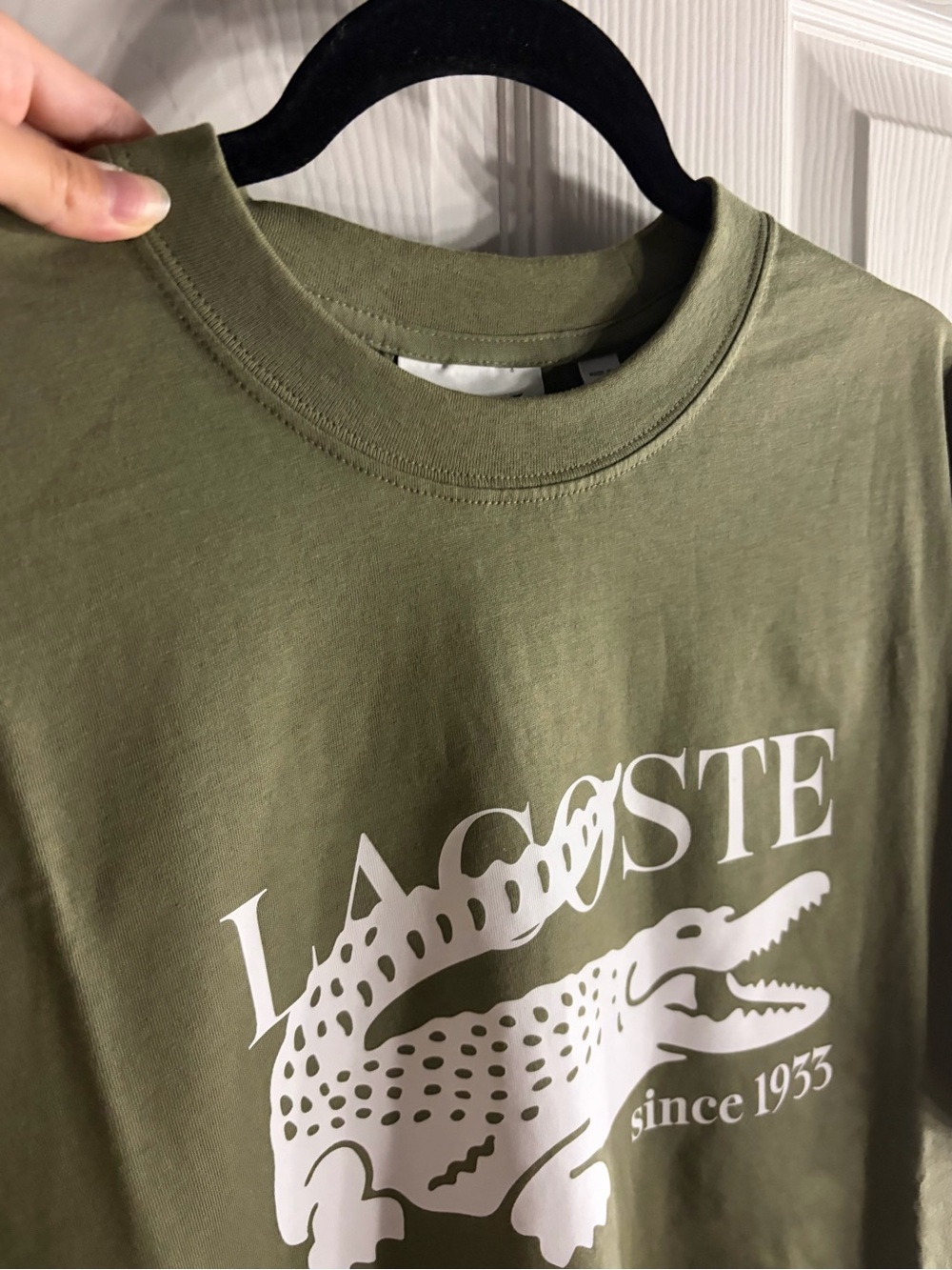 Lacoste Men’s Olive Green Short-Sleeve Tee